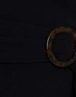 Shona Joy Fitted Cocktail Dress with Belt Black 10