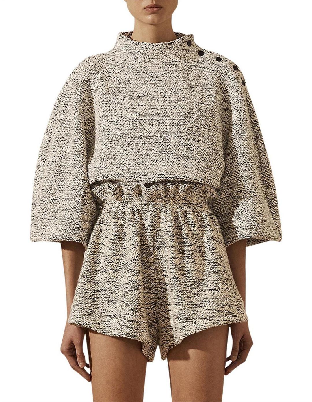 SHONA JOY | Maxwell Funnel Neck Sweater & Paperbag Shorts | Size 6 for rent on The Volte - main image