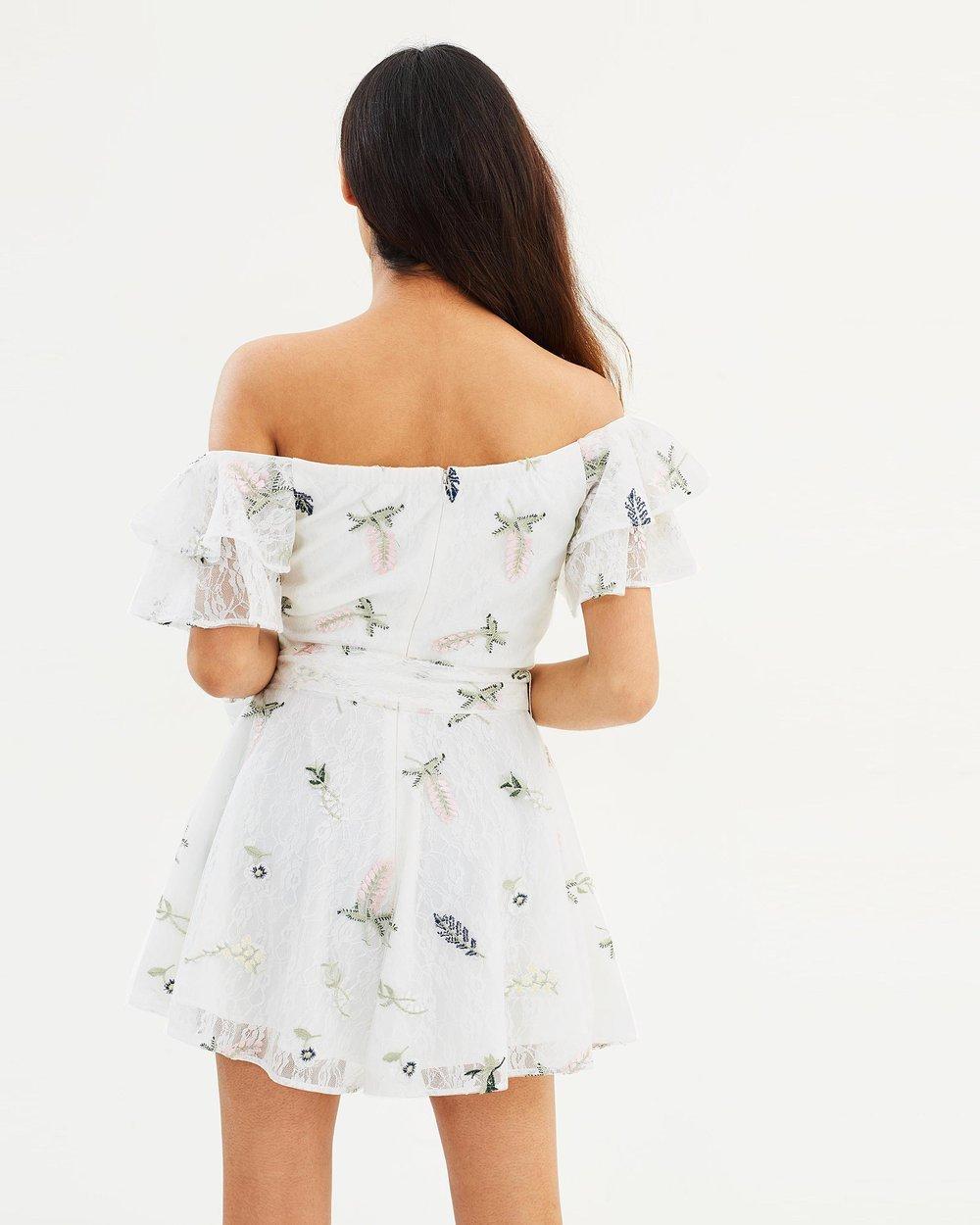 ASILIO | Botanical Crush White Romper | Size 6 | SOLD OUT for rent on The Volte - main image