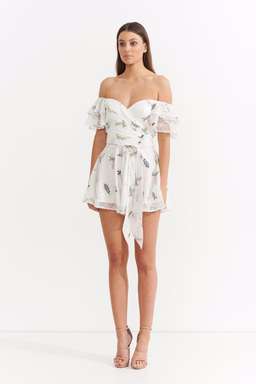 ASILIO | Botanical Crush White Romper | Size 6 | SOLD OUT for rent on The Volte - image 3