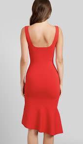 Kookai Miami Scoop Neck Dress red size 8 for rent on The Volte - main image