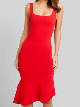 Kookai Miami Scoop Neck Dress red size 8 for rent on The Volte - image 2