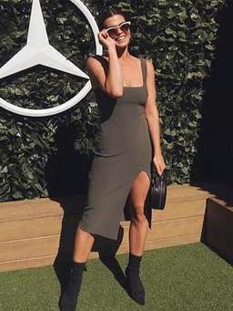 Bec And Bridge C'est Cool Midi Dress green size 8