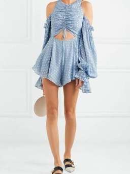 Did it again playsuit - pebble blue
