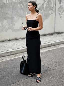 Dion Lee column dress black size 10