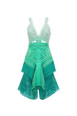 Thurley Bahamas Mini Dress Green size 12 for rent on The Volte - image 4