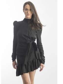 Zimmermann Asymmetric Mini Dress black size 6