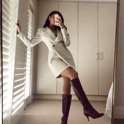 ALICE MCCALL | Heights Jacket Blazer Dress in Creme | Size 6 for rent on The Volte - image 4