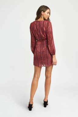 Kookai Zambia Dress in Rust Print Size 6 for rent on The Volte - image 3