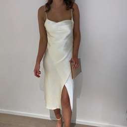 Camilla and Marc Kami Slip Dress Butter Lemon Size 8