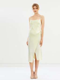 Camilla and Marc Kami Slip Dress Butter Lemon Size 8