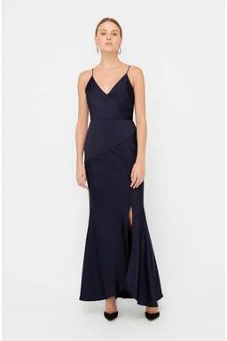 Sheike Amazed Maxi Dress Navy Blue Size 6