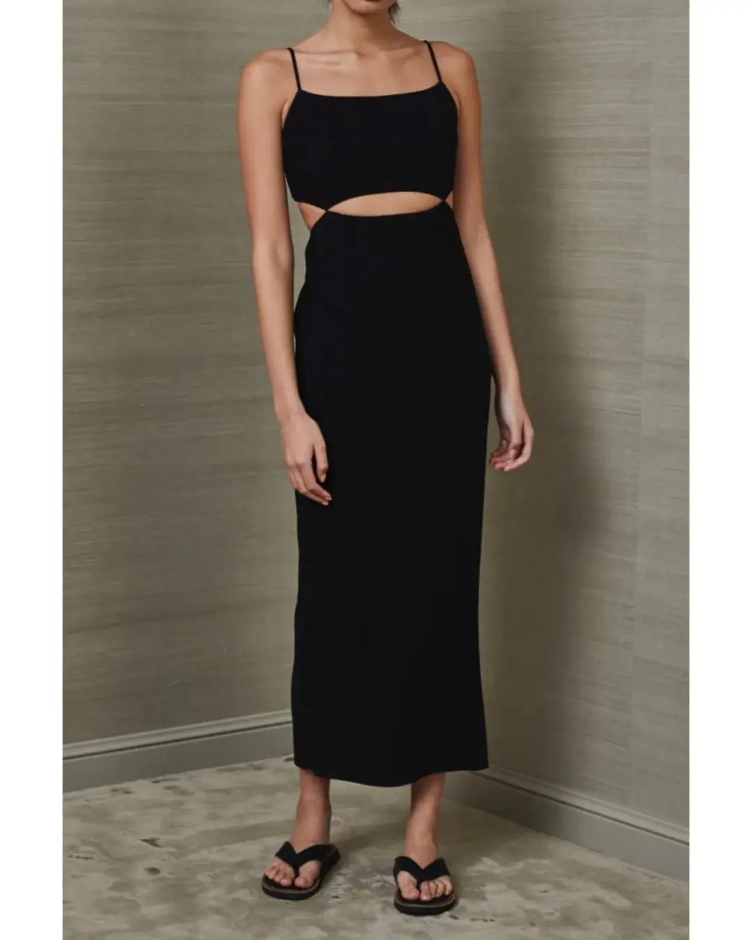 Bec & Bridge Faye Midi Dress Black Size AU 8 for rent on The Volte - main image