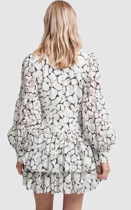 Aje Rebellion Lace Mini Dress Print Size 8 for rent on The Volte - image 3