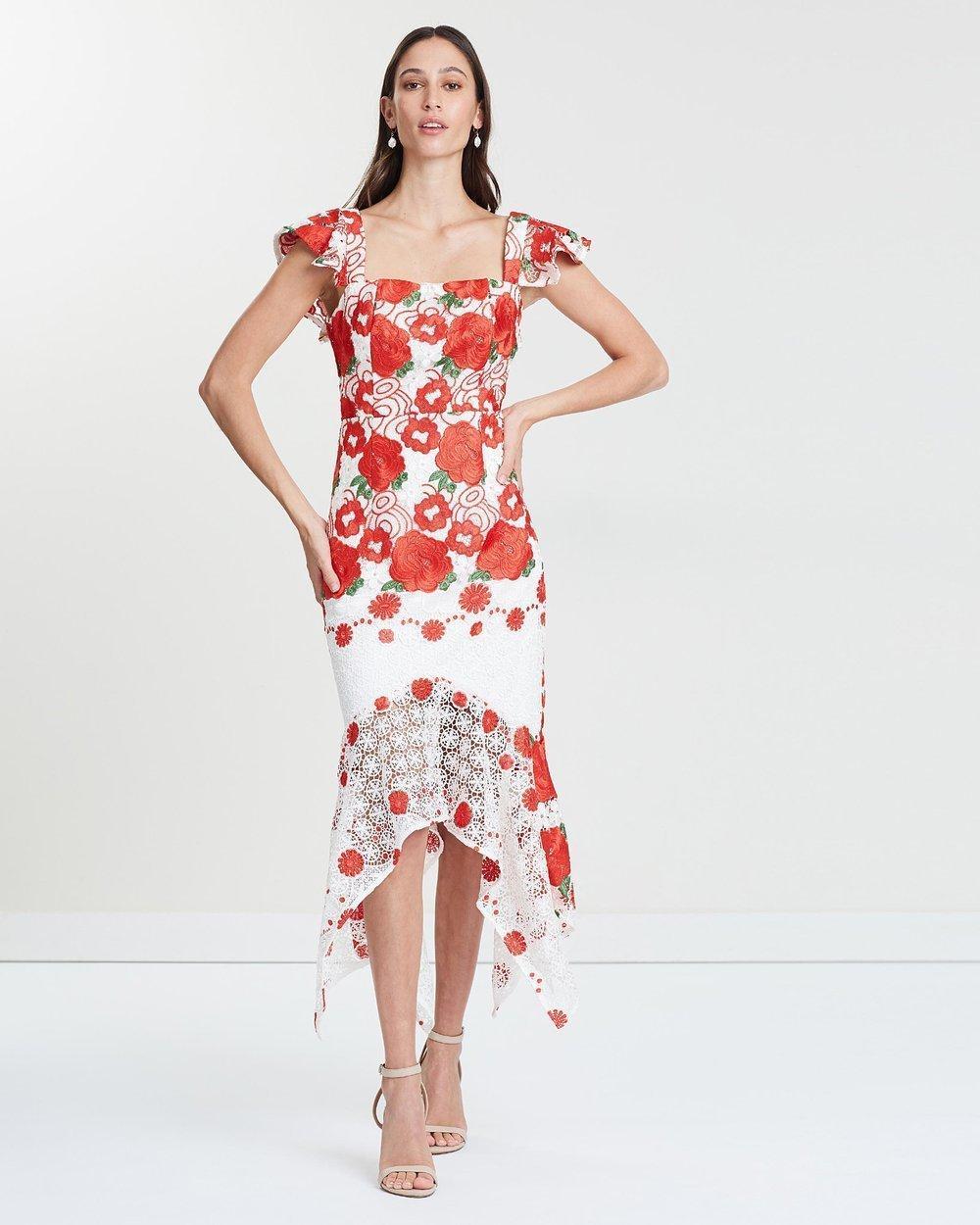 Mossman Roses Are Red Dress Print Size 8 for rent on The Volte - main image
