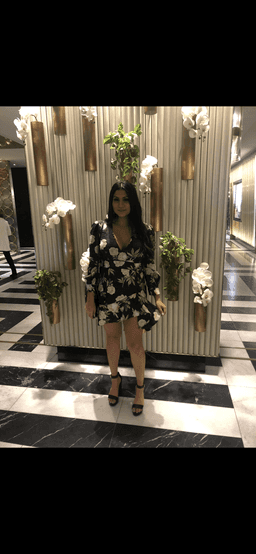 Sheike moss green floral dress for rent on The Volte - image 1