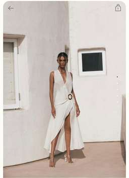 Cult Gaia Solene Off White Cover Up Dress Size S for rent on The Volte - image 1