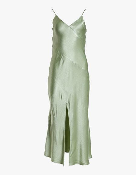 bec & bridge crest midi slip dress in peppermint for rent on The Volte - main image