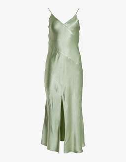 bec & bridge crest midi slip dress in peppermint for rent on The Volte - image 3