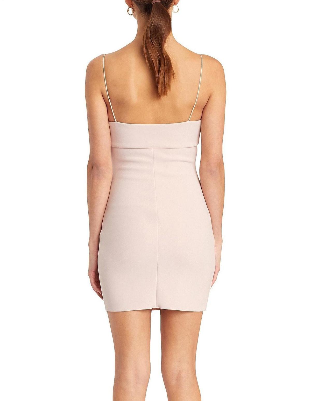 Bec & Bridge Dominique Mini Dress Himalayan Salt Blush Pink Size 6 - Image 3