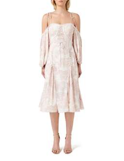 Thurley Sardinia Midi Dress Dusty Pink Size 6 for rent on The Volte - image 1