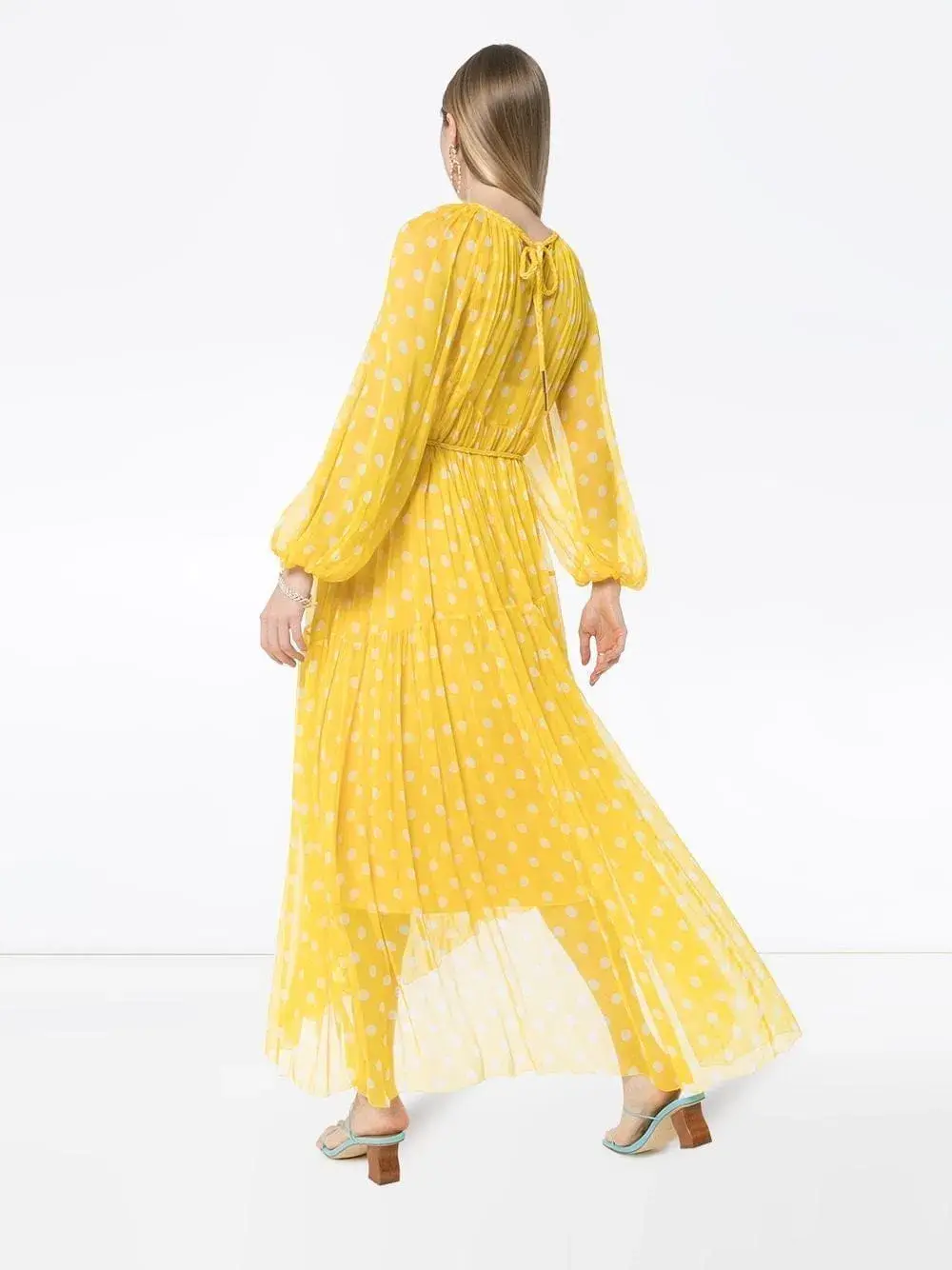Zimmermann Brightside Swing Maxi Dress Yellow Size 8 for rent on The Volte - main image
