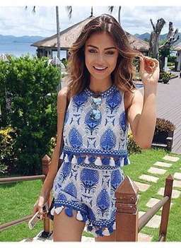 ALICE MCCALL | Le Freak Blue Set | Size 6 | As Seen on Pia Muehlenbeck for rent on The Volte - image 1