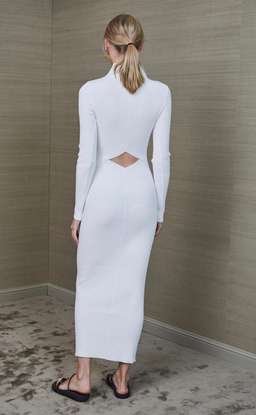 White Lilian midi dress