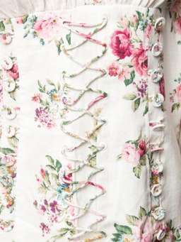 Zimmermann Honour Corset Mini Dress Cream Floral Size 0 / AU 8 for rent on The Volte - image 3