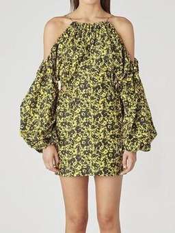 Camilla and Marc Monet Mini Dress Yellow Size 8