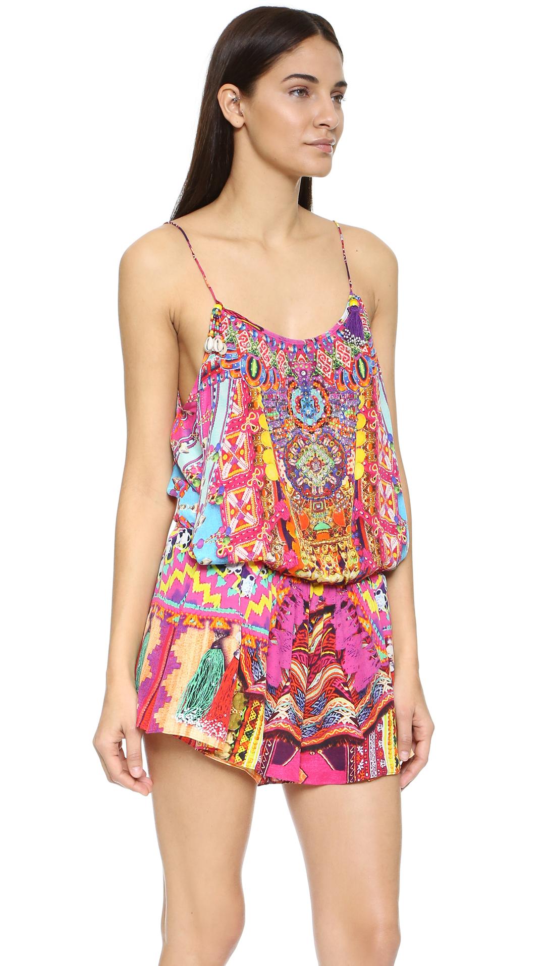 CAMILLA | Child's Play Shoestring Pink Print Playsuit | Size 8 SOLD OUT for rent on The Volte - main image