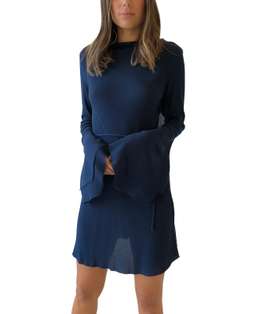 Bec & Bridge Emmanuel Eyes Long Sleeve Dress in Navy size 6 for rent on The Volte - image 3