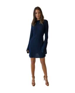 Bec & Bridge Emmanuel Eyes Long Sleeve Dress in Navy size 6 for rent on The Volte - image 1