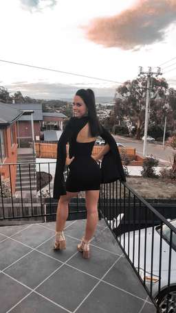 MOSSMAN - Sense Of Mystery Dress Black for rent on The Volte - image 6