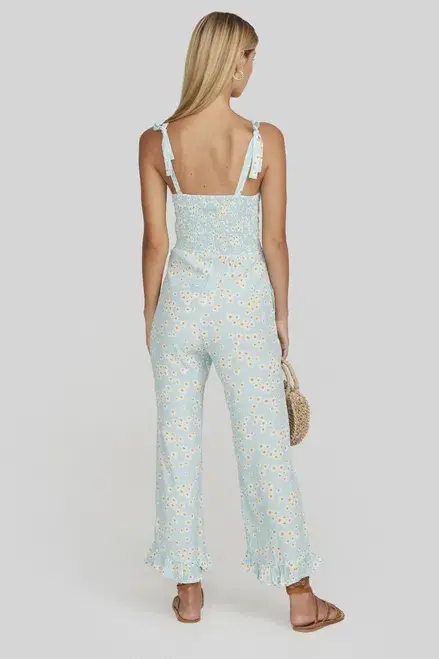 Faithfull the Brand Frankie Jumpsuit Jasmin Floral Print Size Small for rent on The Volte - main image