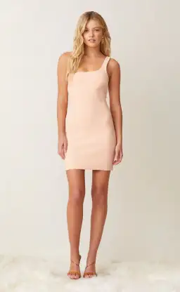 Bec & Bridge Ruby Mini Dress Pale Peach Size 8