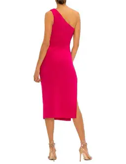 Bec and Bridge Ulla Asym Midi Dress Pink Size 6