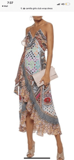 Camilla wrap dress for rent on The Volte - image 1