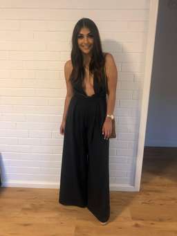 Natalie Rolt Khloe Jumpsuit Navy Size 8 for rent on The Volte - image 1