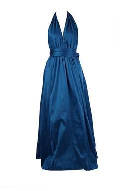 Lucy Laurita Cameo Bubble Gown in Ocean
