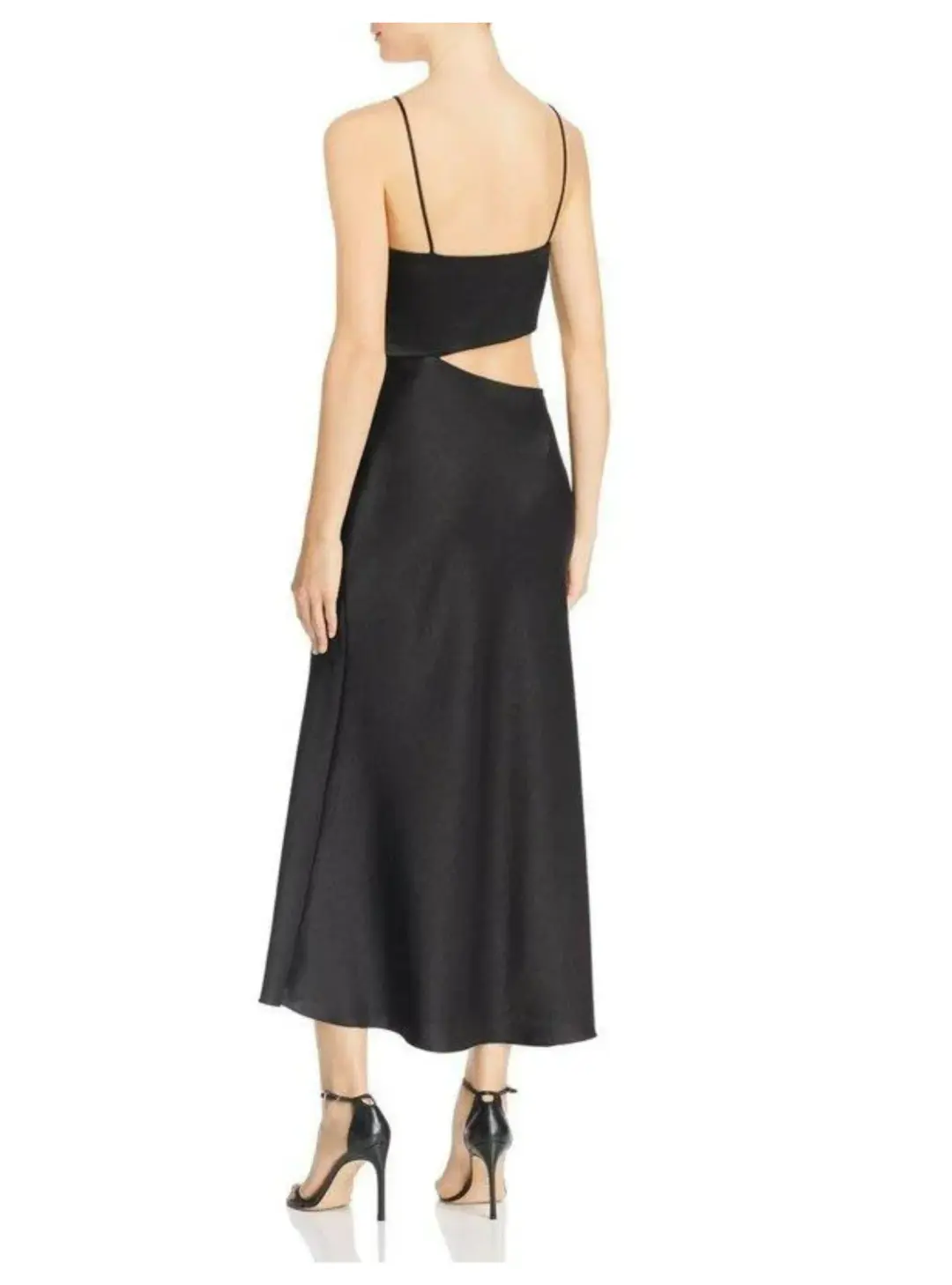Bec & Bridge Claudia Cut Out Midi Dress Black Size AU 6 for rent on The Volte - main image