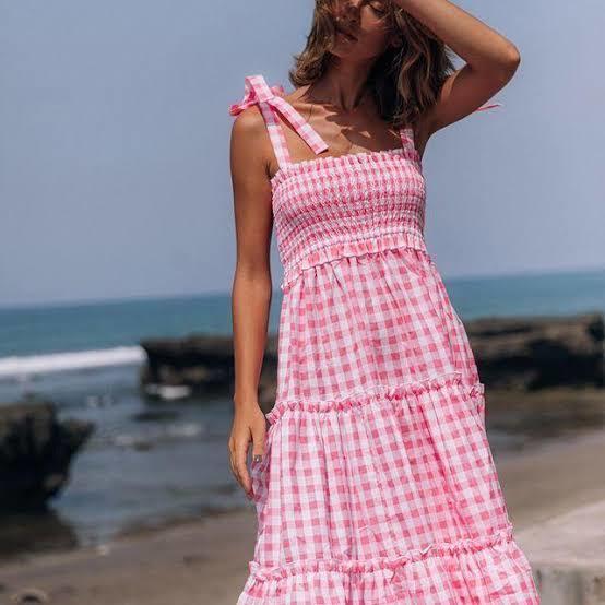 Steele Lyla Dress Hot Pink for rent on The Volte - main image