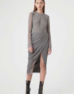 Camilla & Marc Miri Dress Gingham Checkered Grey Size 12 for rent on The Volte - image 3