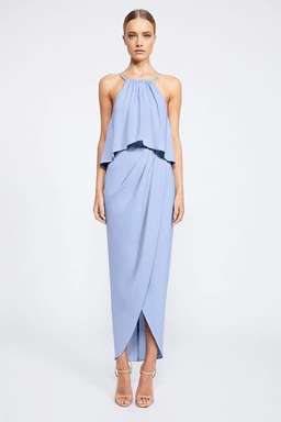 Shona Joy Frill High Neck Maxi for rent on The Volte - image 1