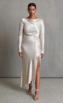 MOON DANCE LONG SLEEVE MAXI DRESS