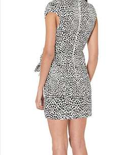 By Johnny Cheetah Bow Drape Dress Animal Print Size 6 for rent on The Volte - image 2