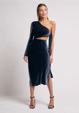 Sofia The Label Georgie Dress Navy Size 10