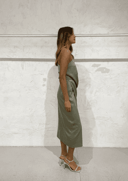 One Fell Swoop Elusive Midi Dress Green Size 12 for rent on The Volte - image 3