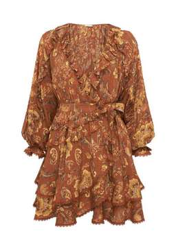 Spell Aurora Long Sleeve Playdress Burnt Ember Print Size 14 for rent on The Volte - image 2