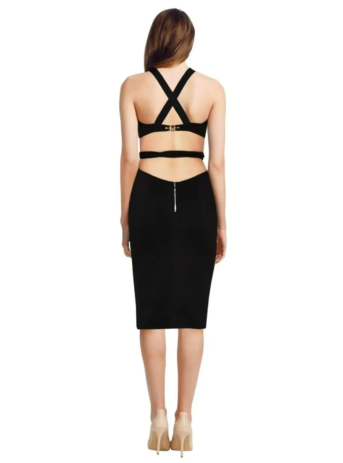 Bec & Bridge Desert of Paradise Black Dress Black Size AU 8 - Image 3